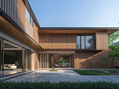 Gefðu tíma-prófaða viðar-lausnir fyrir framhliðar byggingar.