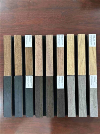 Natural Oak MDF Acoustic Panels Wall Treatment Home Theater